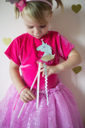 BAGUETTE MAGIQUE LICORNE ARGENT